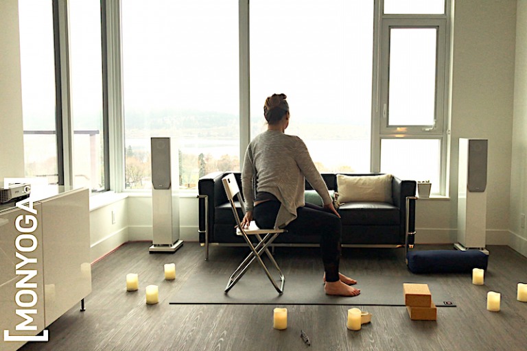 Séance de Yoga Anti Stress sur chaise avec Sandrine